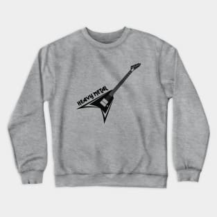 Heavy metal music electric guitar art Crewneck Sweatshirt